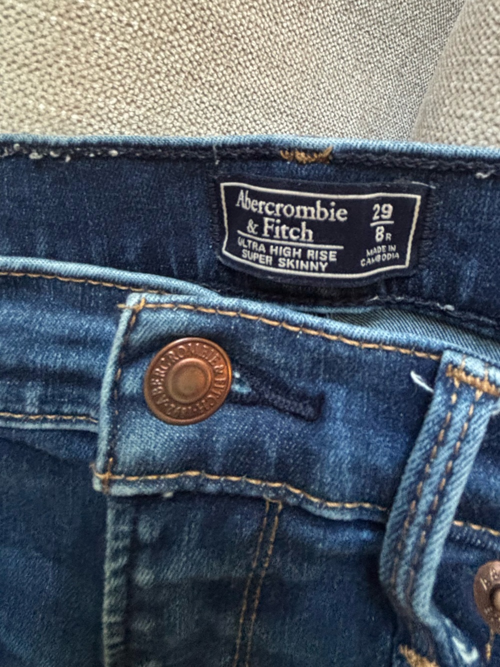 Abercrombie Ultra High Rise Super Skinny Jean